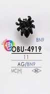 OBU4919 Botón De Metal Con Forma De Insecto