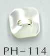 PH114 Botón cuadrado de concha de 2 orificios
