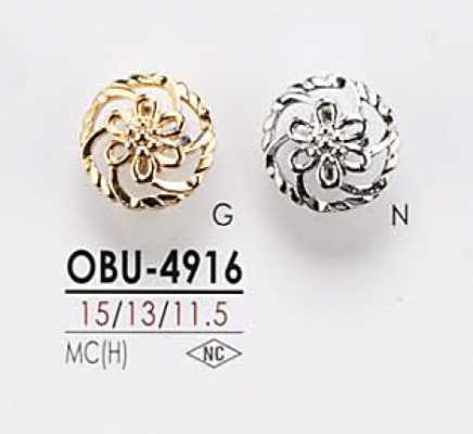 OBU4916 Botón de metal