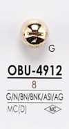 OBU4912 Botón metálico con motivo de tornillo