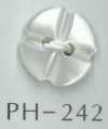PH242 Botón de concha en forma de flor de 2 agujeros