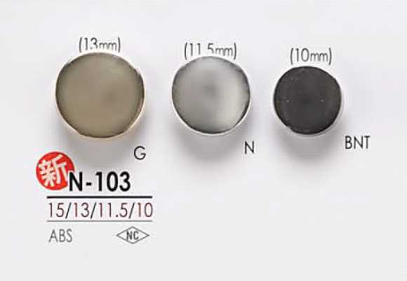N103 Botón metálico
