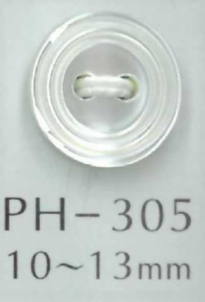 PH305 Botón de concha de doble borde