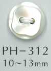 PH312 Botón de concha natural de dos agujeros con corte diamante