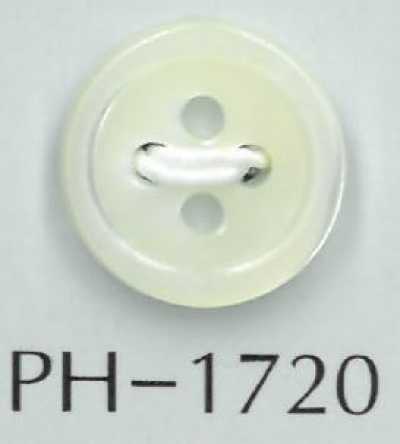 PH1720 Botón de nácar de 2 mm de grosor, talla 17