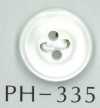 PH335 Botón de concha natural de doble reborde y 4 agujeros