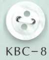 KBC-8 BIANCO SHELL Botón De Concha Hueca Central De 4 Agujeros