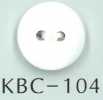 KBC-104 BIANCO SHELL Botón De Concha Plana De 2 Agujeros