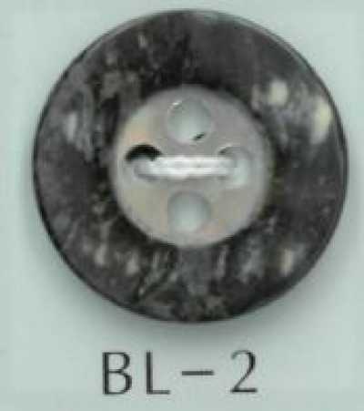 BL-2 Botón de nácar de 4 agujeros con cambio de color central