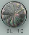 BL-10 Botón de nácar con vástago metálico y motivo floral