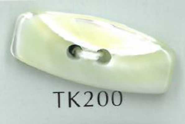 TK200 Botón de concha de 2 agujeros tipo duffle