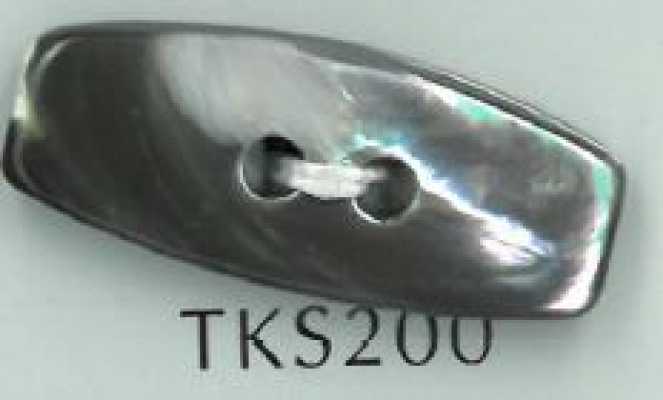TKS200 Botón duffle de concha natural de 2 agujeros
