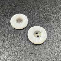 WB127 Botón De Concha De Agua Dulce De 2 Orificios Con Borde Sakamoto Saji Shoten Subfoto