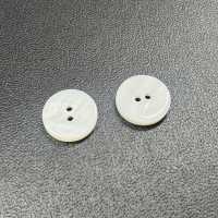 WB127 Botón De Concha De Agua Dulce De 2 Orificios Con Borde Sakamoto Saji Shoten Subfoto