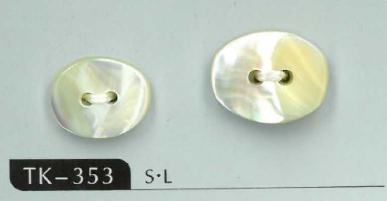 TK353 Botón ovalado de 2 agujeros de concha Takase Core