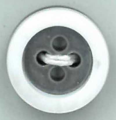 WB1740 Botón con borde de concha de agua dulce de 17 tamaño y 4 mm de grosor