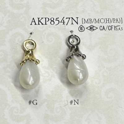 AKP8547N Lengüeta tirador de cremallera decorada con perla