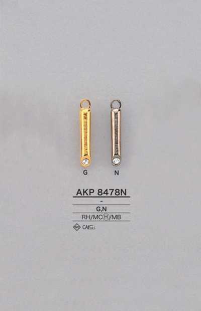 AKP8478N Tirador cilíndrico de cremallera con strass