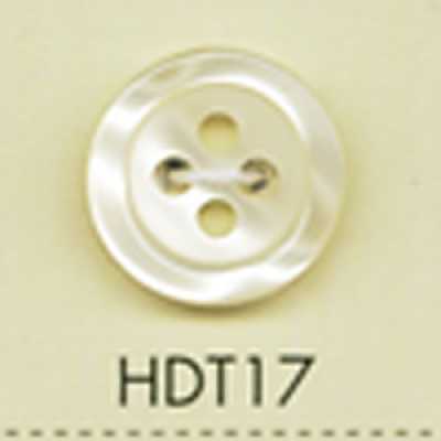 HDT17 Botón de poliéster con aspecto de concha DAIYA BUTTONS serie HYPER DURABLE resistente a impactos