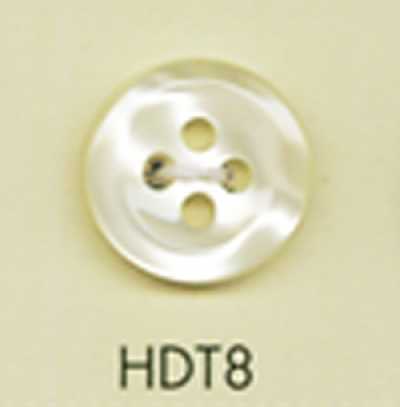HDT8 Botón de poliéster tipo nácar de la serie HYPER DURABLE resistente a los golpes de DAIYA BUTTONS