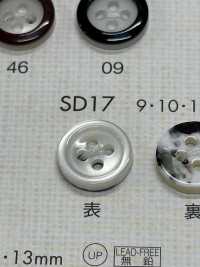 SD17 BOTONES DAIYA Resistente A Los Impactos HIPER DURABLE Serie "" Botón De Poliéster Con Forma De Conch DAIYA BUTTON(DAIYA BUTTON) Subfoto