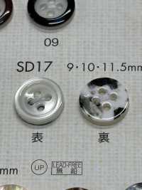 SD17 BOTONES DAIYA Resistente A Los Impactos HIPER DURABLE Serie "" Botón De Poliéster Con Forma De Conch DAIYA BUTTON(DAIYA BUTTON) Subfoto