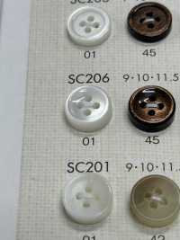 SC206 BOTONES DAIYA Resistente A Impactos HIPER DURABLE Serie "" Botón De Poliéster Con Forma De Concha "" DAIYA BUTTON Foto secundaria