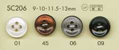 SC206 DAIYA BUTTONS Serie HYPER DURABLE resistente a impactos Botones de poliéster estilo concha