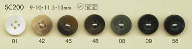 SC200 DAIYA BUTTONS Serie HYPER DURABLE resistente al impacto Botones de poliéster con aspecto de cuerno de búfalo