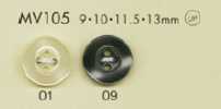 MV105 DAIYA BUTTONS Botón de poliéster estilo concha