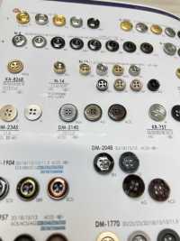 DM2140 Botón De Metal De 4 Agujeros Para Chaquetas Y Trajes IRIS Foto secundaria