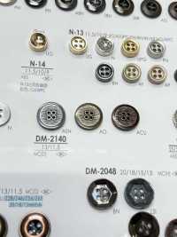 DM2140 Botón De Metal De 4 Agujeros Para Chaquetas Y Trajes IRIS Foto secundaria