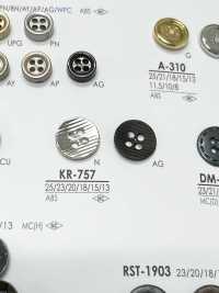 KR757 Botón De Metal De 4 Orificios IRIS Foto secundaria