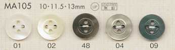 MA105 DAIYA BUTTONS Botón de poliéster tipo concha