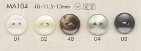 MA104 DAIYA BUTTONS Botones de poliéster con aspecto de concha