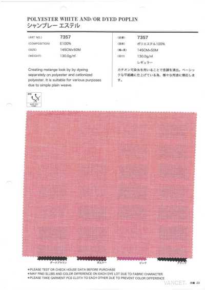 7357 Cambray de poliéster