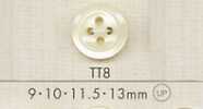 TT8 DAIYA BUTTONS Botón de poliéster tipo concha