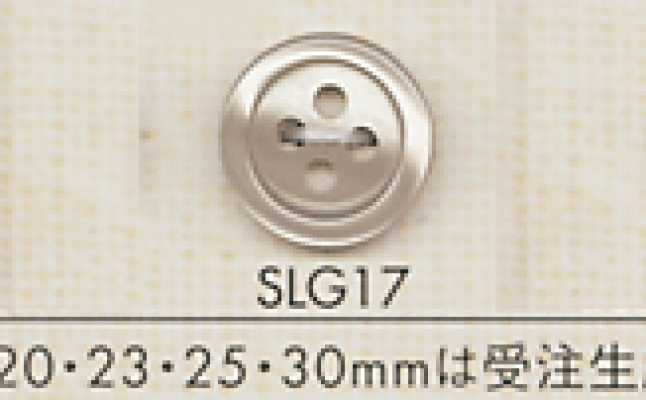 SLG17 DAIYA BUTTONS Botón de poliéster con forma de concha