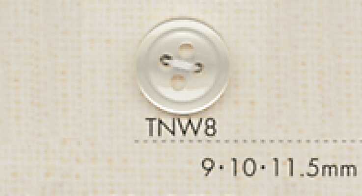 TNW8 DAIYA BUTTONS Botón de poliéster con aspecto de concha resistente al calor
