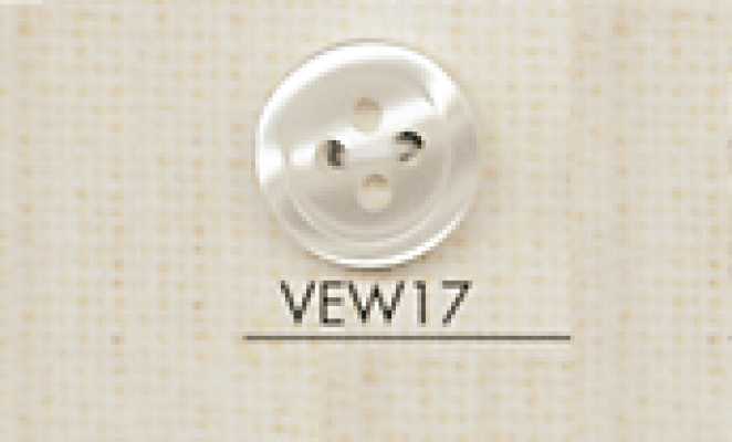 VEW17 DAIYA BUTTONS Botón de poliéster con forma de concha