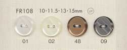 FR108 DAIYA BUTTONS Botón de poliéster con efecto nácar