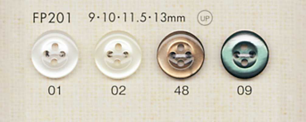 DAIYA BUTTONS Botón de poliéster estilo concha