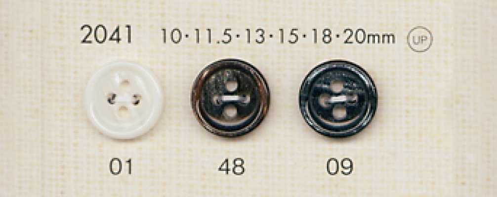 2041 DAIYA BUTTONS Botón de poliéster tipo concha
