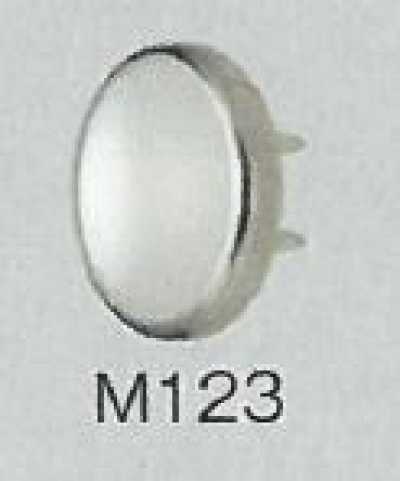 M123 Broche a presión con parte superior perlada para prendas de punto, tipo estándar, 10,5 mm
