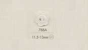 788A DAIYA BUTTONS Botón de poliéster de dos agujeros (forma de flor)