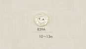 839A DAIYA BUTTONS Botón de poliéster con apariencia de concha de dos agujeros (patrón floral)