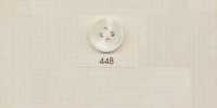 448 DAIYA BUTTONS Botón de poliéster estilo cuerno de búfalo de cuatro agujeros (blanco)