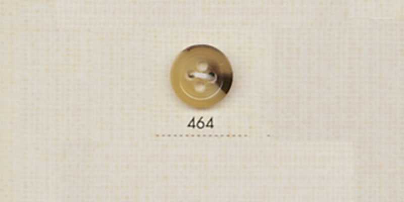 464 DAIYA BUTTONS Botón de poliéster estilo cuerno de búfalo de cuatro agujeros (ocre)
