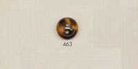 463 DAIYA BUTTONS Botón de poliéster estilo Buffalo de cuatro agujeros (marrón)