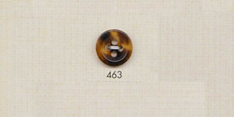 463 DAIYA BUTTONS Botón de poliéster estilo Buffalo de cuatro agujeros (marrón)